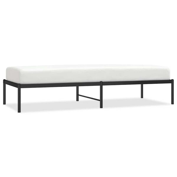 vidaXL Kovov&yacute; r&aacute;m postele čierny 75x190 cm