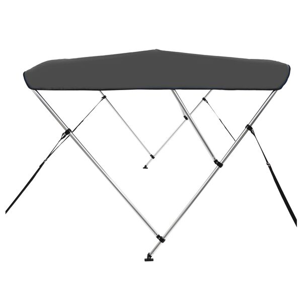 vidaXL Strieška Bimini s 3 oblúkmi, antracitová 183x180x137 cm