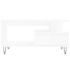 vidaXL Konferenčný stolík biely 90x49x45 cm spracované drevo