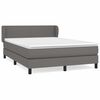 vidaXL Boxspring posteľ s matracom siv&aacute; 140x190 cm umel&aacute; koža
