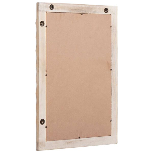 vidaXL K&uacute;peľňov&eacute; zrkadlo Biele um&yacute;vanie dokončenie 50 x 70 x 2,5 cm