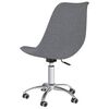 vidaXL Otočn&aacute; kancel&aacute;rska stolička bledosiv&aacute; l&aacute;tkov&aacute;