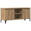 vidaXL TV skrinka dub artisan 102x35x50 cm spracovan&eacute; drevo
