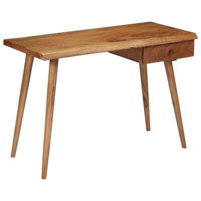 vidaXL Písací stôl, masívne akáciové drevo 110x50x76 cm