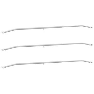 vidaXL Nosn&iacute;k plachty na pr&iacute;vesy 3 pcs Strieborn&aacute; 130-210 cm Hlin&iacute;k
