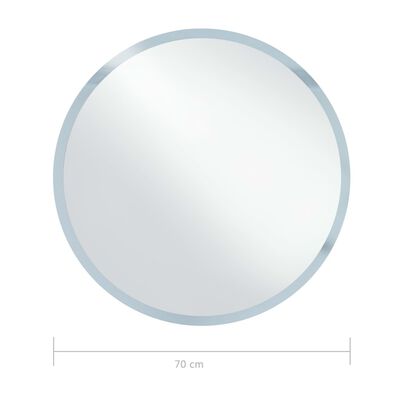 vidaXL Kúpeľňové LED zrkadlo 70 cm