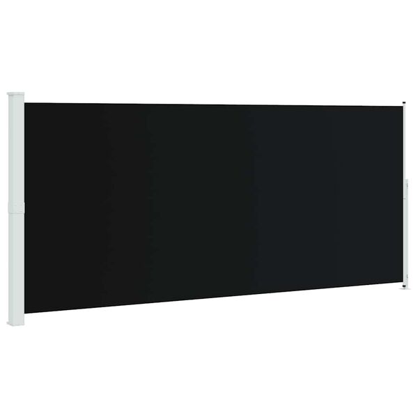 vidaXL Zaťahovacia bočná markíza na terasu 220x500 cm čierna