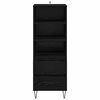 vidaXL Highboard Čierny dub 40 x 36 x 110 cm Kompozitn&eacute; drevo