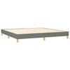 vidaXL Boxspring posteľ s matracom tmavosiv&aacute; 200x200 cm l&aacute;tka