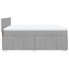 vidaXL Boxspring posteľ s matracom svetlosiv&aacute; 100x200 cm l&aacute;tka