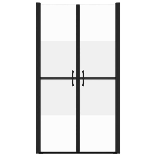 vidaXL Sprchov&eacute; dvere polo-mliečne ESG (93-96)x190 cm