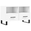 vidaXL TV skrinka biela 80x36x50 cm spracovan&eacute; drevo
