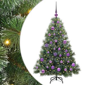 vidaXL Umel&yacute; vianočn&yacute; stromček s 150 LED-i Zelen&aacute; 120 cm PE a PVC
