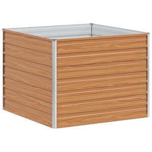 vidaXL Vyv&yacute;&scaron;en&yacute; z&aacute;hradn&yacute; z&aacute;hon 100x100x77 cm pozinkovan&aacute; oceľ