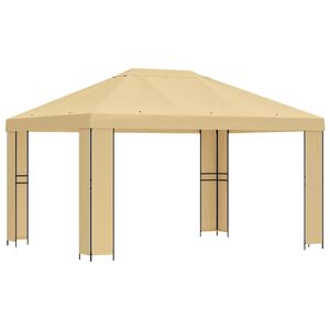 vidaXL Alt&aacute;nok 4 &times; 3 m Kr&eacute;mov&aacute; Polyester a oceľ 190 gsm