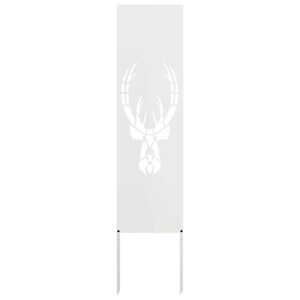 vidaXL Z&aacute;hradn&aacute; clona na s&uacute;kromie Zvieracia potlač Biela 32 x 140 cm