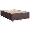 vidaXL Boxspring posteľ s matracom tmavohned&aacute; 160x200 cm l&aacute;tka