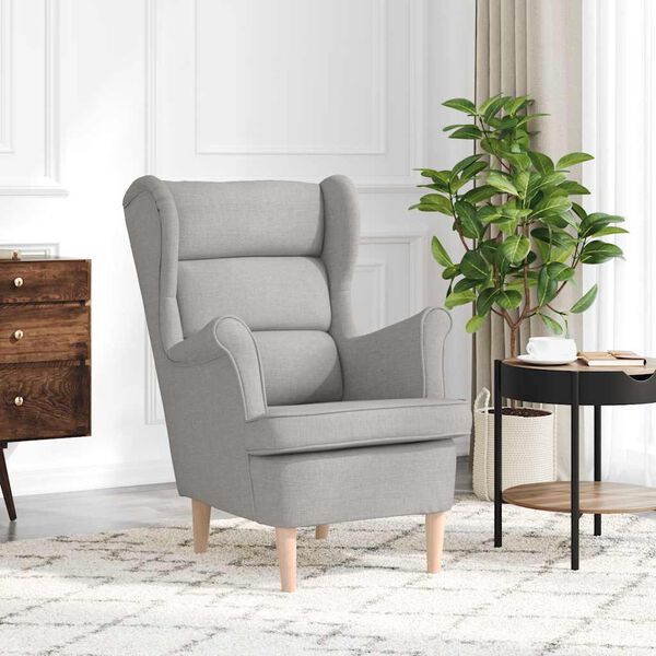 vidaXL Kreslo Cloud Grey 74x84x100 cm L&aacute;tka