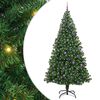 vidaXL Umel&yacute; vianočn&yacute; stromček Zelen&aacute; 240 cm PVC a Oceľ a Plast