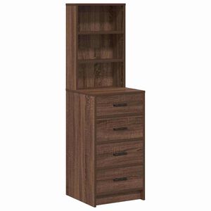 vidaXL Highboard Hned&yacute; dub 40 x 41 x 135 cm Kompozitn&eacute; drevo