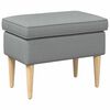 vidaXL Taburetka Svetlosiv&aacute; 55 x 35 x 41 cm Polyester