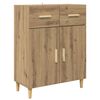 vidaXL Serv&iacute;rovacia skriňa so z&aacute;suvkou dub artisan 34 x 69.5 x 89 cm