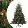 vidaXL Umel&yacute; vianočn&yacute; stromček Zelen&aacute; 240 cm PVC, kov a plast