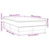 vidaXL Boxspring posteľ s matracom sivohned&aacute; 120x190 cm l&aacute;tka