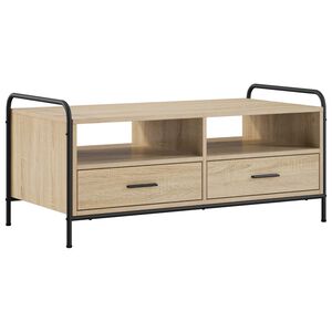 vidaXL Konferenčn&yacute; stol&iacute;k Dub sonoma 99,5 x 49 x 46 cm