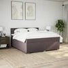 vidaXL Boxspring posteľ s matracom tmavohned&aacute; 180x200 cm l&aacute;tka
