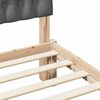 vidaXL Rám postele Tmavo šedá 140 x 190 cm Masívne borovicové drevo