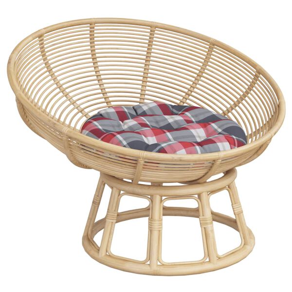 vidaXL Okr&uacute;hly vank&uacute;&scaron; červen&yacute; k&aacute;rovan&yacute; &Oslash; 60 x 11 cm oxfordsk&aacute; l&aacute;tka