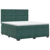 vidaXL Posteľ boxspring s matracom Tmavozelen&aacute; 140 x 200 cm Zamat