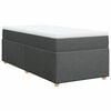 vidaXL Boxspring posteľ s matracom tmavosivá 100x200 cm látka