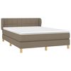 vidaXL Boxspring posteľ s matracom sivohned&yacute; 140x190 cm l&aacute;tka
