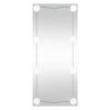 vidaXL N&aacute;stenn&eacute; zrkadlo s LED svetlami 30x80 cm sklo obdĺžnik
