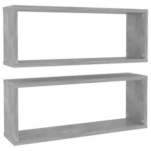vidaXL N&aacute;stenn&eacute; police 2ks, bet&oacute;novo siv&eacute; 60x15x23cm, kompozitn&eacute; drevo