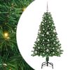 vidaXL Umel&yacute; vianočn&yacute; stromček Zelen&aacute; 150 cm PVC a Oceľ a Plast