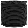 vidaXL Bungee &scaron;n&uacute;ry 8 mm Čierna PP a guma