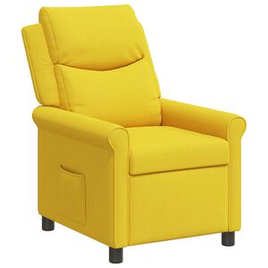 vidaXL Polohovacie kreslo Svetlo žlt&aacute; 69 x 93 x 102 cm L&aacute;tka