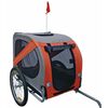 vidaXL Voz&iacute;k za bicykel pre psa, oranžov&yacute;