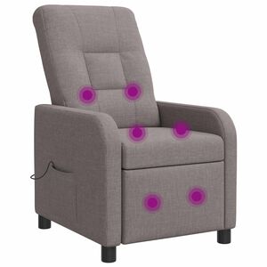 vidaXL Mas&aacute;žne relaxačn&eacute; kreslo Sivohned&aacute; L&aacute;tka