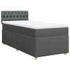 vidaXL Boxspring posteľ s matracom tmavosiv&aacute; 90x200 cm l&aacute;tka