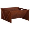 vidaXL Ohnisko Hrdzav&yacute; 40 x 40 x 20 cm Poveternostne odoln&aacute; oceľ