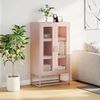 vidaXL Highboard Pink 68x39x123 cm Oceľ
