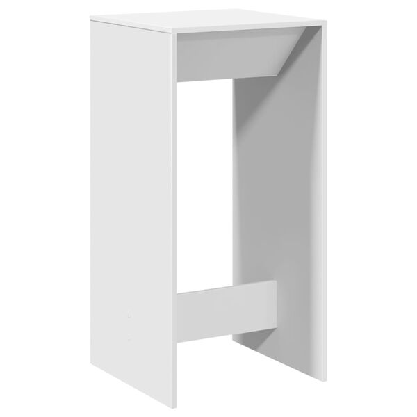 vidaXL Barov&yacute; st&ocirc;l biely 51x50x103,5 cm kompozitn&eacute; drevo