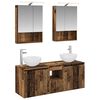 vidaXL Set kabinetov do k&uacute;peľne 5 pcs Star&eacute; drevo 50 x 14,5 x 70 cm
