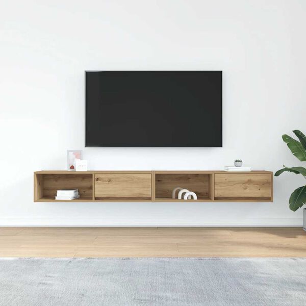 vidaXL TV skrinky 2 ks Artisan Dub 100x31x25,5 cm Engineered Wood