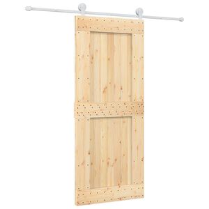 vidaXL Posuvn&eacute; dvere Pr&iacute;rodn&aacute; a biela 85 x 210 cm