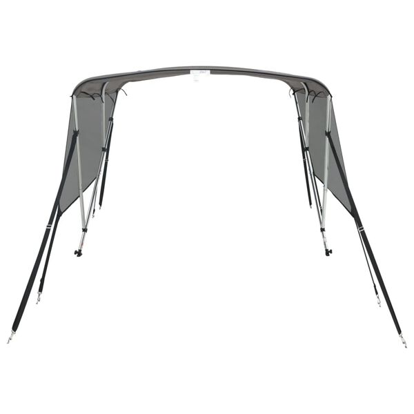 vidaXL Strieška Bimini s 3 oblúkmi a sieť. stenami 183x(170-182)x137cm